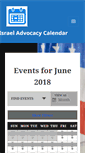 Mobile Screenshot of israeladvocacycalendar.com